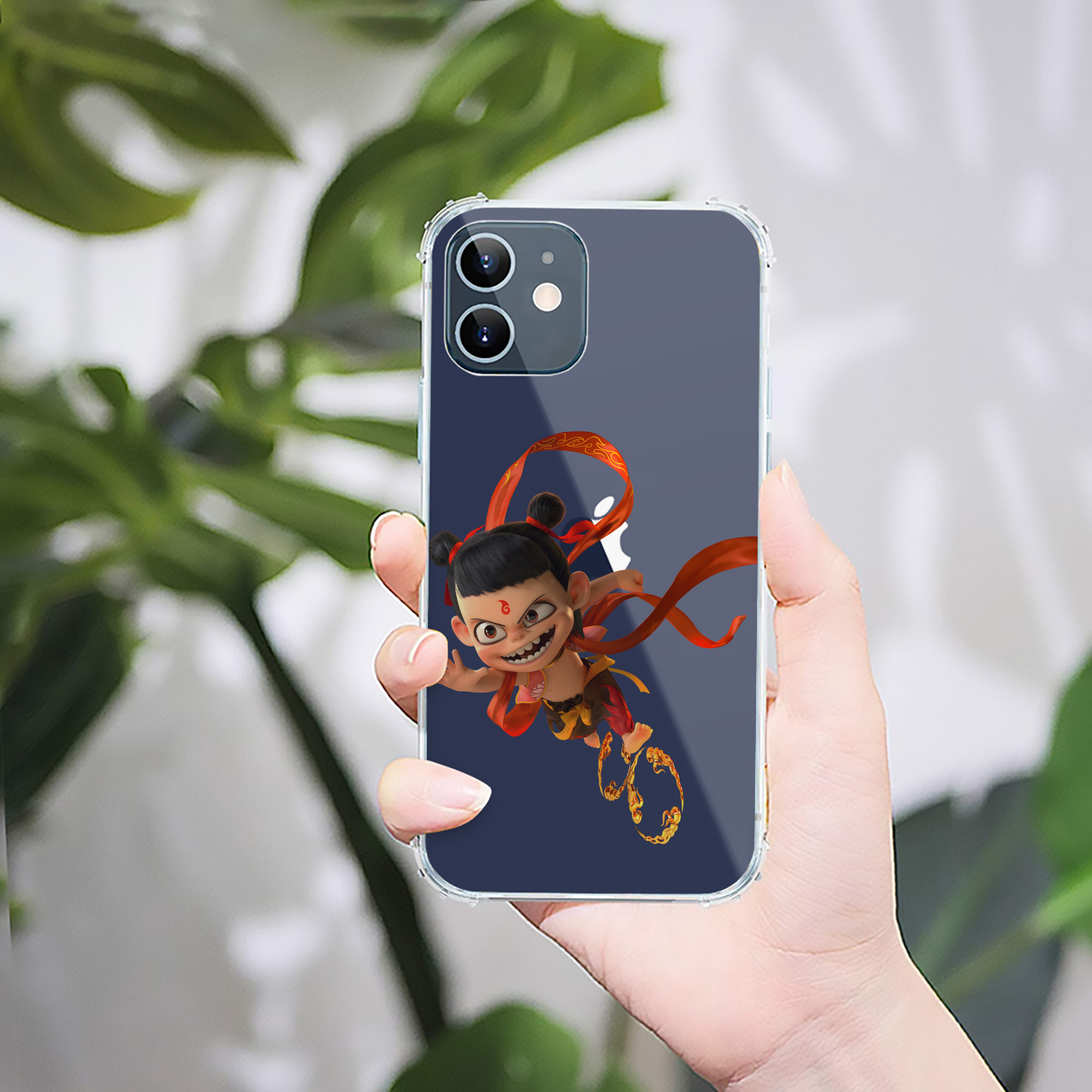 （画像用） Ne Zha 2 ナタ 魔童の大暴れ 【iPhone 12シリーズ対応】透明スマホケース（クリアソフトケース）